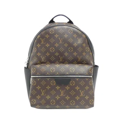Pre-owned Louis Vuitton Marron Coated Canvas Backpack ()