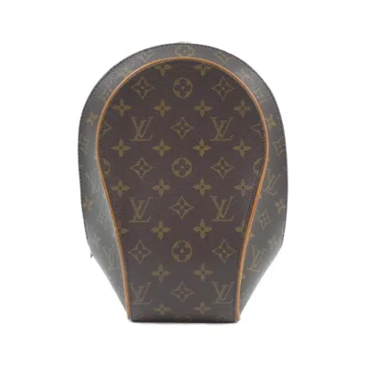 Pre-owned Louis Vuitton Marron Coated Canvas Backpack () In Brown