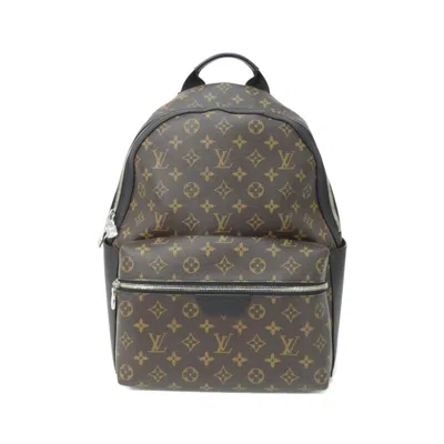 Pre-owned Louis Vuitton Marron Coated Canvas Backpack () In Brown