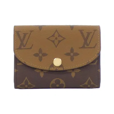 Pre-owned Louis Vuitton Marron Coated Canvas Coin Purse/coin Case ()