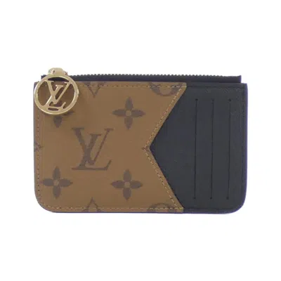 Pre-owned Louis Vuitton Marron Coated Canvas Coin Purse/coin Case ()