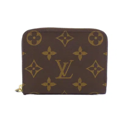 Pre-owned Louis Vuitton Marron Coated Canvas Coin Purse/coin Case ()