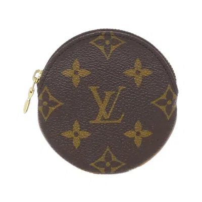 Pre-owned Louis Vuitton Marron Coated Canvas Coin Purse/coin Case ()