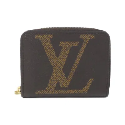 Pre-owned Louis Vuitton Marron Coated Canvas Coin Purse/coin Case () In Brown