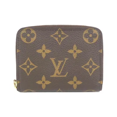 Pre-owned Louis Vuitton Marron Coated Canvas Coin Purse/coin Case ()