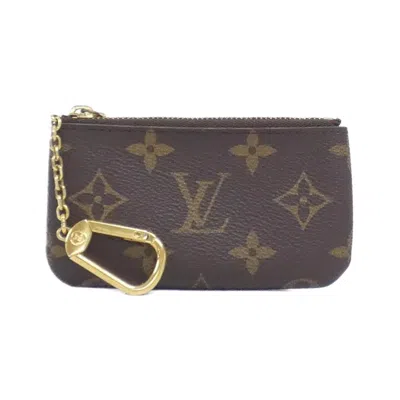 Pre-owned Louis Vuitton Marron Coated Canvas Coin Purse/coin Case ()