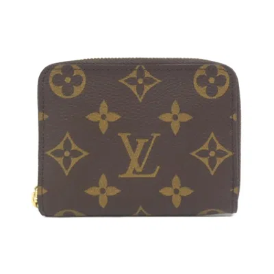 Pre-owned Louis Vuitton Marron Coated Canvas Coin Purse/coin Case ()