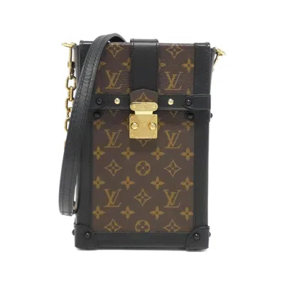 Pre-owned Louis Vuitton Marron Coated Canvas Pochette Shoulder Bag () In Brown