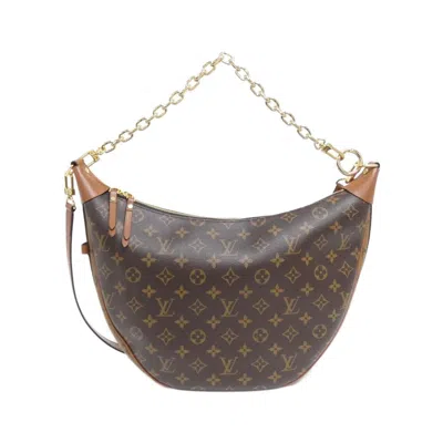 Pre-owned Louis Vuitton Marron Coated Canvas Pouch Shoulder Bag ()