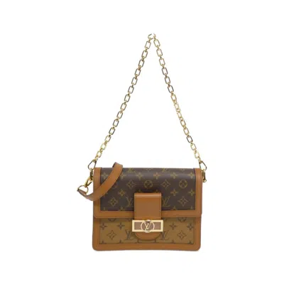 Pre-owned Louis Vuitton Marron Coated Canvas Shoulder Bag ()