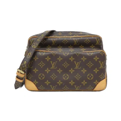 Pre-owned Louis Vuitton Marron Coated Canvas Shoulder Bag ()