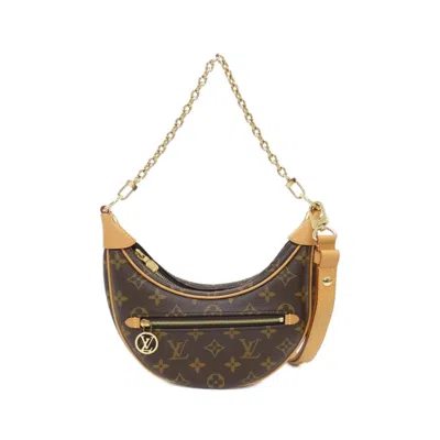 Pre-owned Louis Vuitton Marron Coated Canvas Shoulder Bag ()