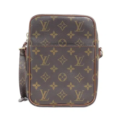 Pre-owned Louis Vuitton Marron Coated Canvas Shoulder Bag ()