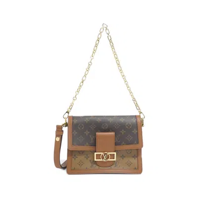 Pre-owned Louis Vuitton Marron Coated Canvas Shoulder Bag ()