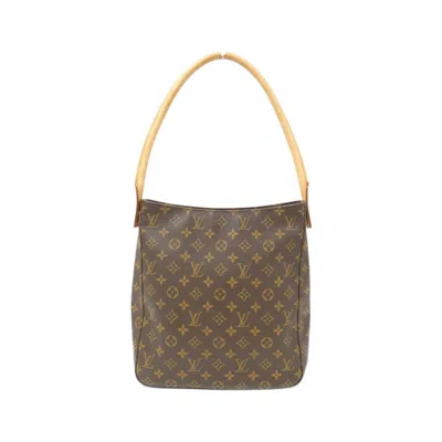 Pre-owned Louis Vuitton Marron Coated Canvas Shoulder Bag ()