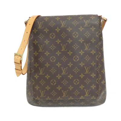 Pre-owned Louis Vuitton Marron Coated Canvas Shoulder Bag ()