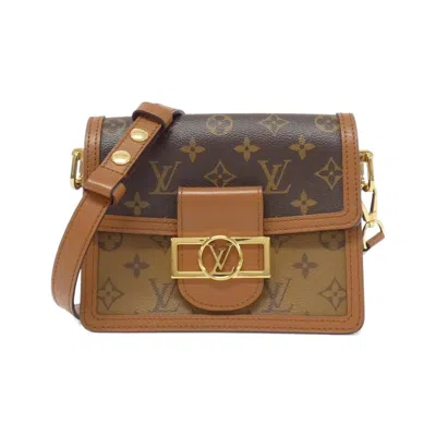 Pre-owned Louis Vuitton Marron Coated Canvas Shoulder Bag ()
