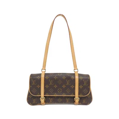 Pre-owned Louis Vuitton Marron Coated Canvas Shoulder Bag ()