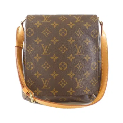 Pre-owned Louis Vuitton Marron Coated Canvas Shoulder Bag ()