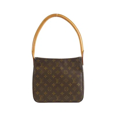 Pre-owned Louis Vuitton Marron Coated Canvas Shoulder Bag ()