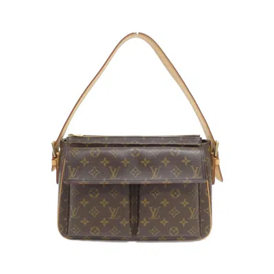 Pre-owned Louis Vuitton Marron Coated Canvas Shoulder Bag ()