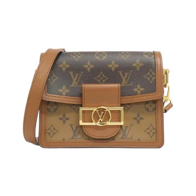 Pre-owned Louis Vuitton Marron Coated Canvas Shoulder Bag ()