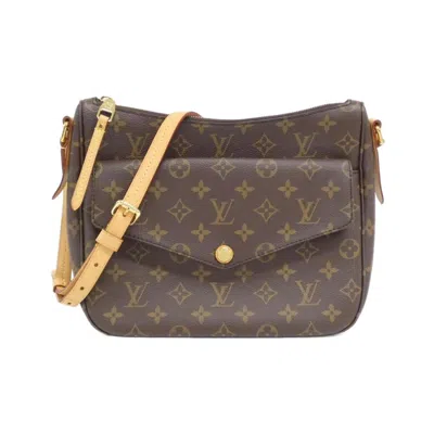 Pre-owned Louis Vuitton Marron Coated Canvas Shoulder Bag ()