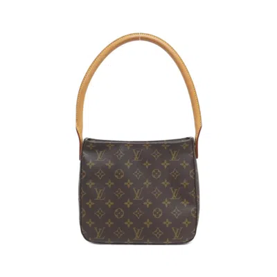 Pre-owned Louis Vuitton Marron Coated Canvas Shoulder Bag ()