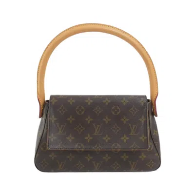 Pre-owned Louis Vuitton Marron Coated Canvas Shoulder Bag ()