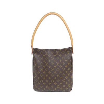 Pre-owned Louis Vuitton Marron Coated Canvas Shoulder Bag ()