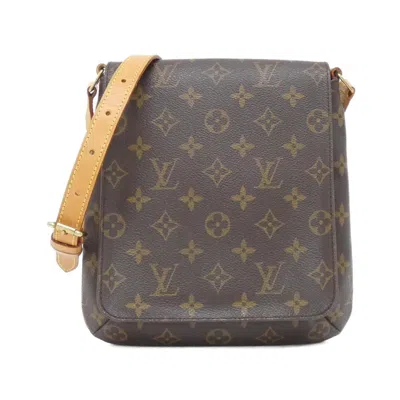 Pre-owned Louis Vuitton Marron Coated Canvas Shoulder Bag ()
