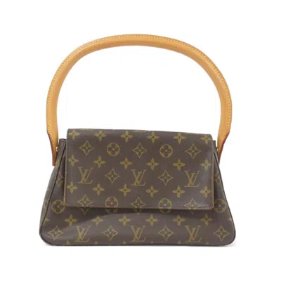 Pre-owned Louis Vuitton Marron Coated Canvas Shoulder Bag ()