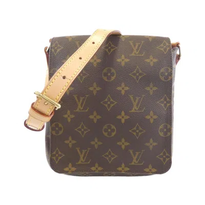 Pre-owned Louis Vuitton Marron Coated Canvas Shoulder Bag ()