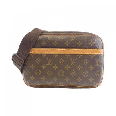 Pre-owned Louis Vuitton Marron Coated Canvas Shoulder Bag ()