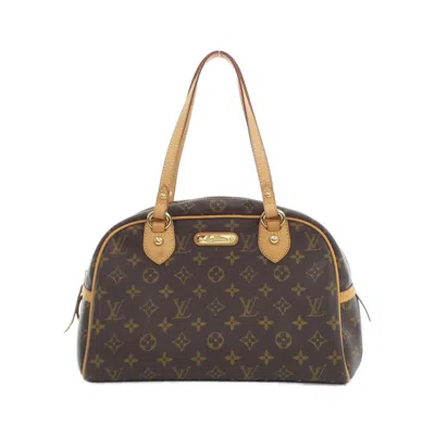 Pre-owned Louis Vuitton Marron Coated Canvas Shoulder Bag ()