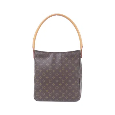 Pre-owned Louis Vuitton Marron Coated Canvas Shoulder Bag ()