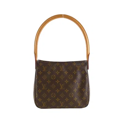 Pre-owned Louis Vuitton Marron Coated Canvas Shoulder Bag () In Brown