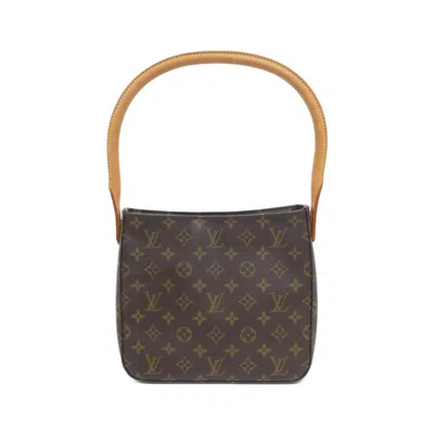Pre-owned Louis Vuitton Marron Coated Canvas Shoulder Bag () In Brown