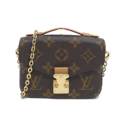 Pre-owned Louis Vuitton Marron Coated Canvas Shoulder Bag () In Brown