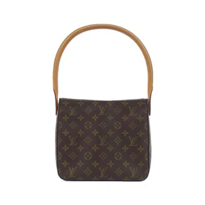 Pre-owned Louis Vuitton Marron Coated Canvas Shoulder Bag () In Brown