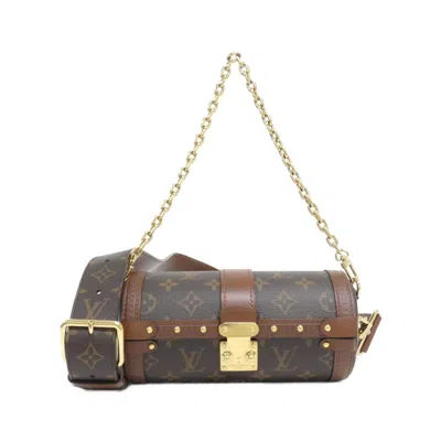 Pre-owned Louis Vuitton Marron Coated Canvas Shoulder Bag () In Brown