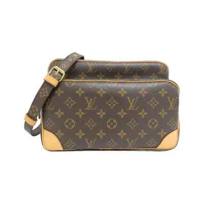 Pre-owned Louis Vuitton Marron Coated Canvas Shoulder Bag () In Brown