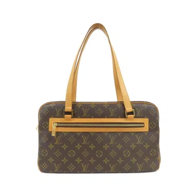 Pre-owned Louis Vuitton Marron Coated Canvas Shoulder Bag () In Brown