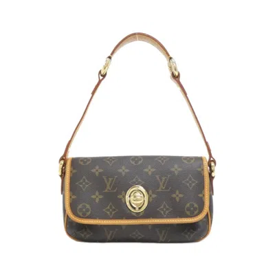 Pre-owned Louis Vuitton Marron Coated Canvas Shoulder Bag () In Brown