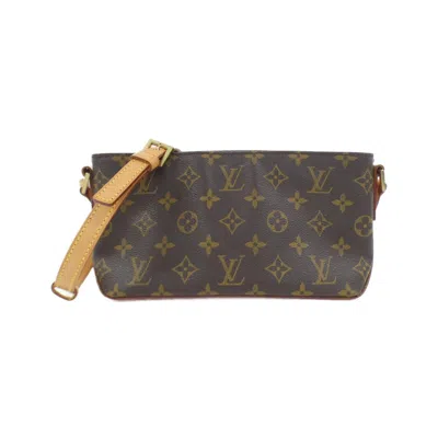 Pre-owned Louis Vuitton Marron Coated Canvas Shoulder Bag () In Brown