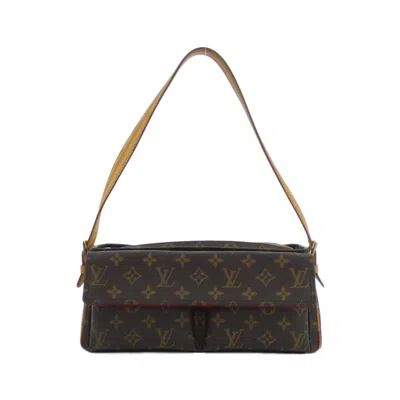 Pre-owned Louis Vuitton Marron Coated Canvas Shoulder Bag () In Brown