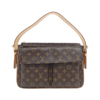 Pre-owned Louis Vuitton Marron Coated Canvas Shoulder Bag () In Brown