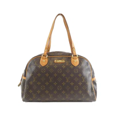 Pre-owned Louis Vuitton Marron Coated Canvas Shoulder Bag () In Brown