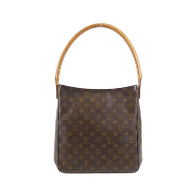 Pre-owned Louis Vuitton Marron Coated Canvas Shoulder Bag () In Brown