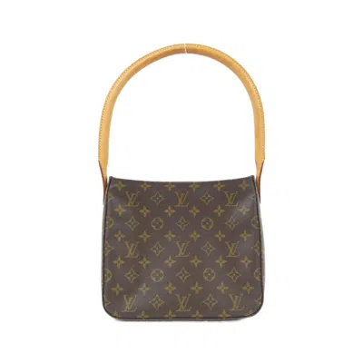 Pre-owned Louis Vuitton Marron Coated Canvas Shoulder Bag () In Brown